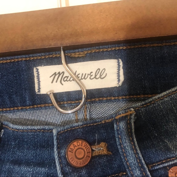 Madewell 9” High Rise Skinny Jeans Raw distressed - Picture 6 of 16